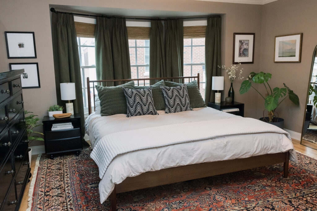 Virtual interior design process showing digital design boards, layouts, and curated furniture selections