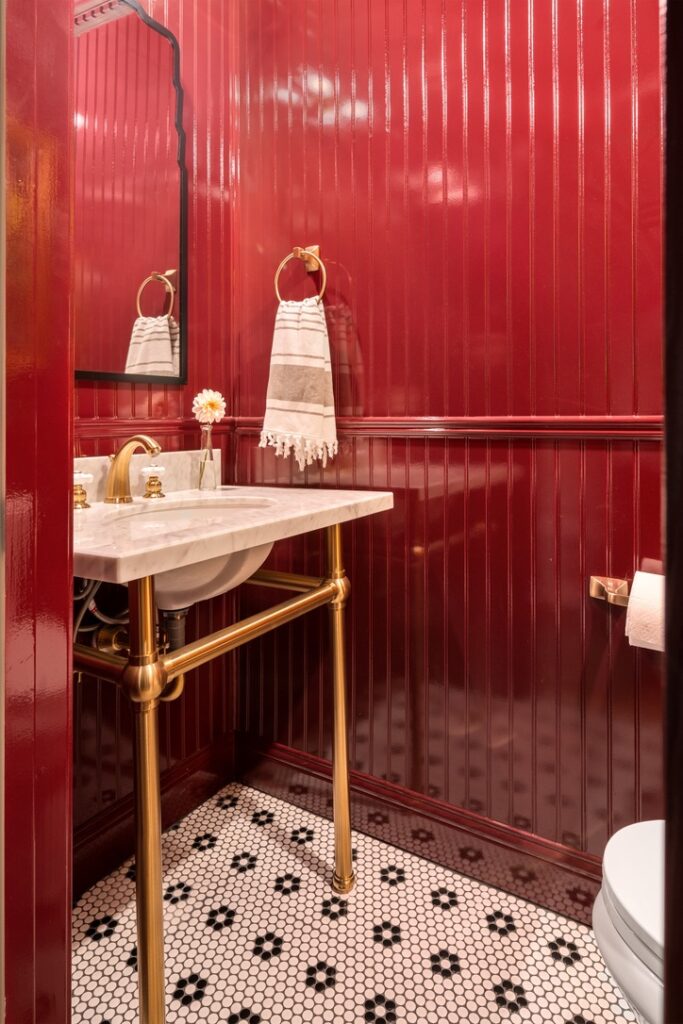 Color drenching in real life with walls, trim, and ceiling painted the same color